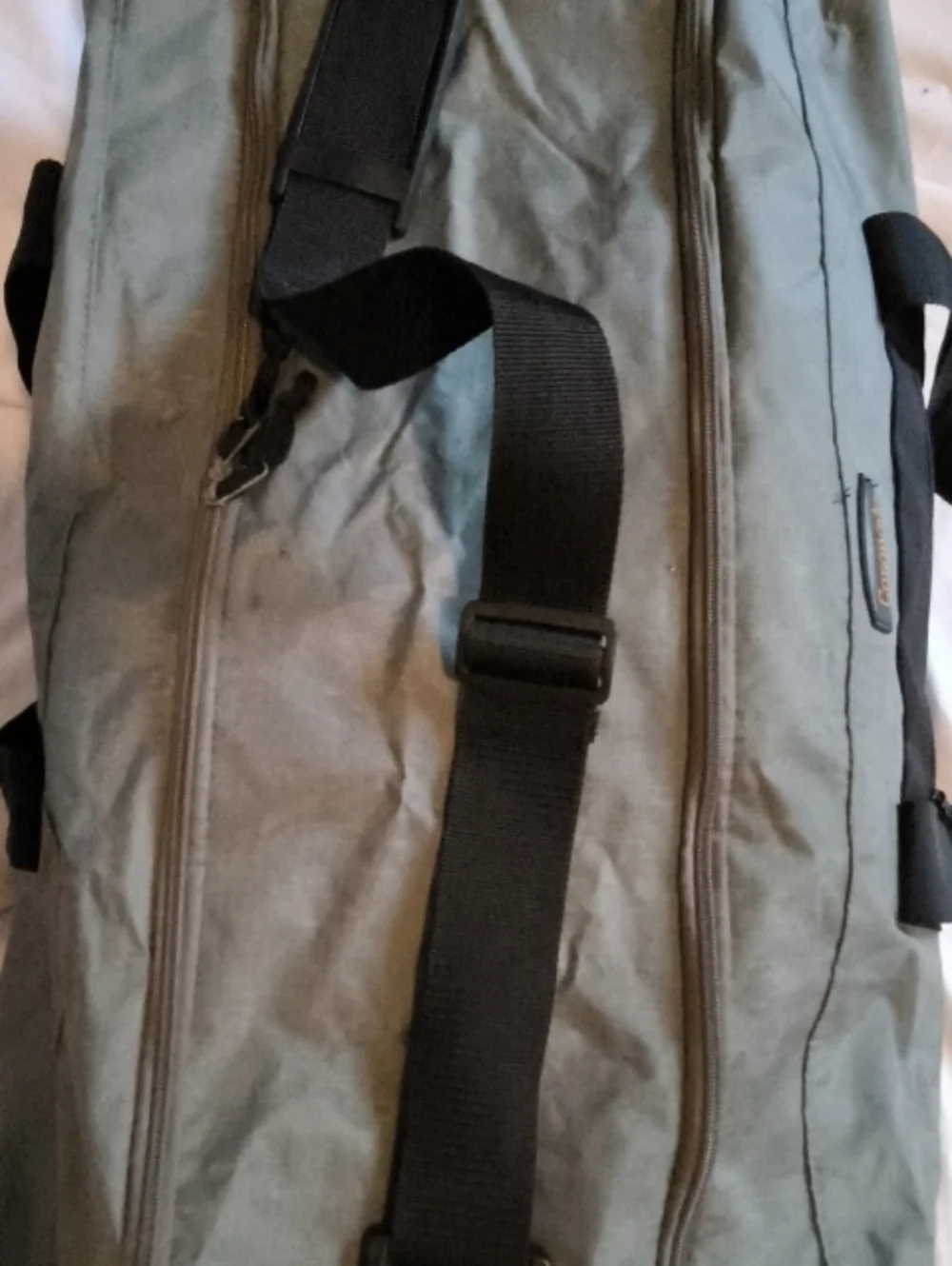 Coronado Men's Gray Duffel Bag with Black Accents Oversized Durable